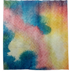 Abstract art of colorful bright ink and watercolor