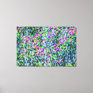 Abstract Art Of Purple Lilacs And Fountain Jets Canvas Print