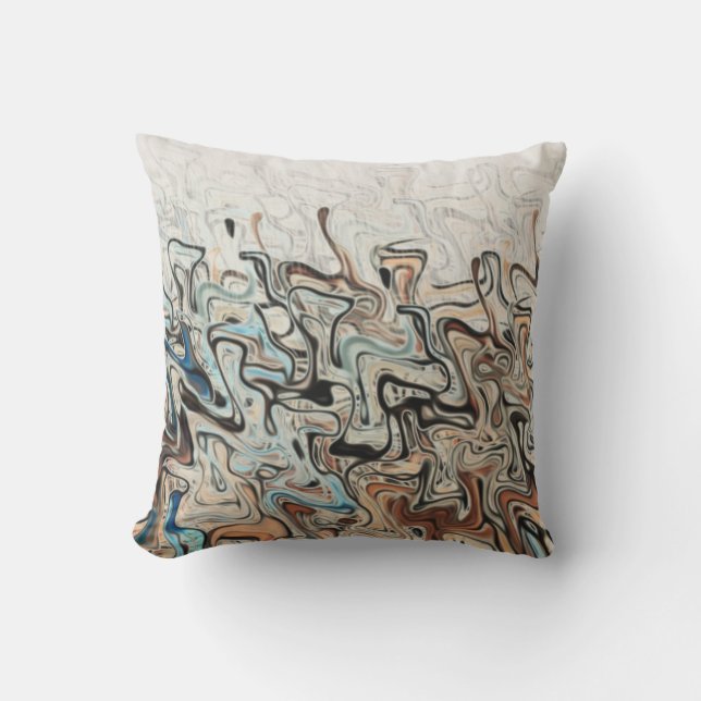 Abstract Art Outdoor Pillow (Front)