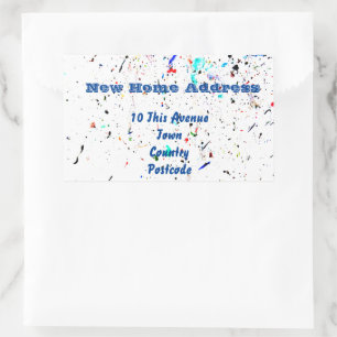 Abstract Art Paint Splashes Spotty Sticker