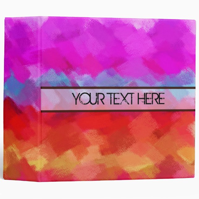 Abstract Art Painting 21 Binder (Front/Spine)