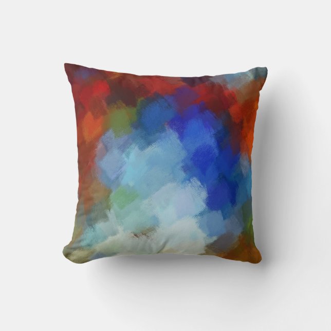 Abstract Art Painting 21 Throw Pillow (Front)