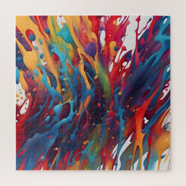 Abstract art painting jigsaw puzzle (Vertical)