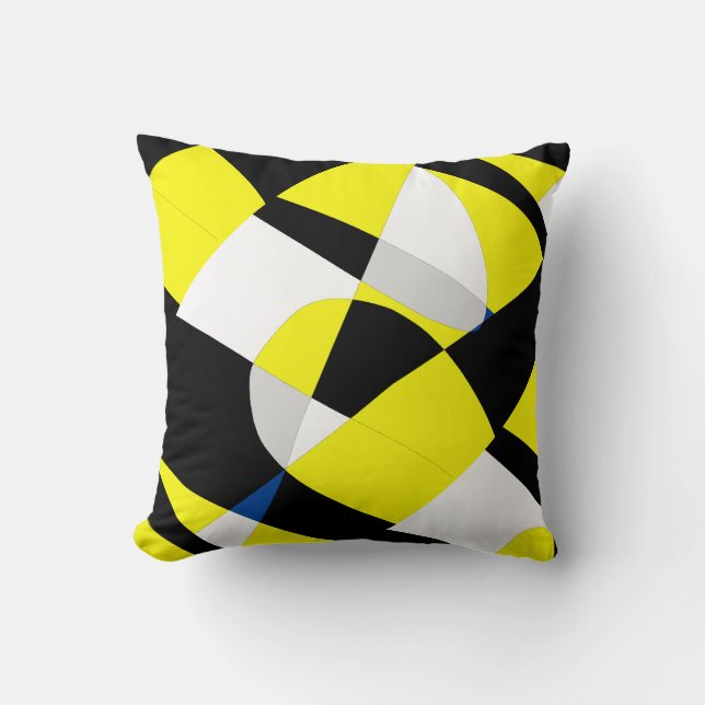 Abstract Art Painting One Of A Kind Pillow Cushion (Front)