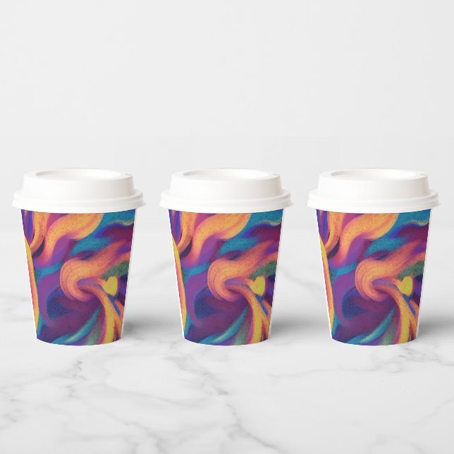 Abstract Art Paper Cups (Multi)