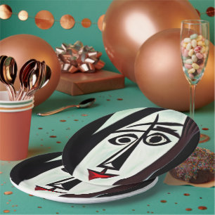 Abstract Art Paper Plate