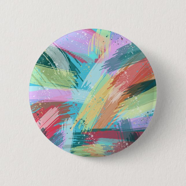 Abstract Art Pastel 2 Inch Round Button (Front)