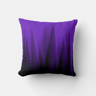 Abstract Art Pastel Lavender Purple Black Throw Pillow