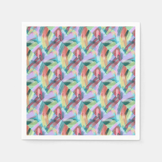 Abstract Art Pastel Napkin (Front)