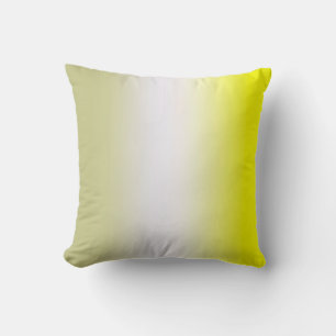 Abstract Art Pastel Yellow White Grey Sunny Throw Pillow