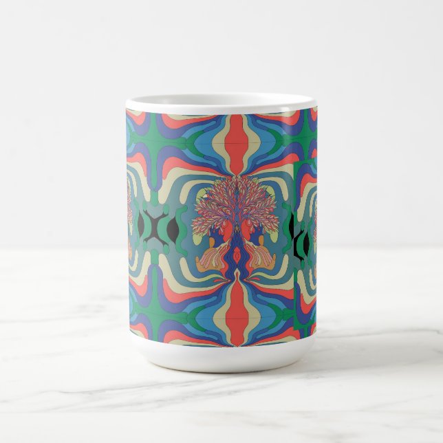 Abstract Art Pattern 15 oz.Coffee mug (Center)