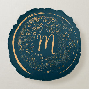 Abstract Art - Personalizable  Round Pillow