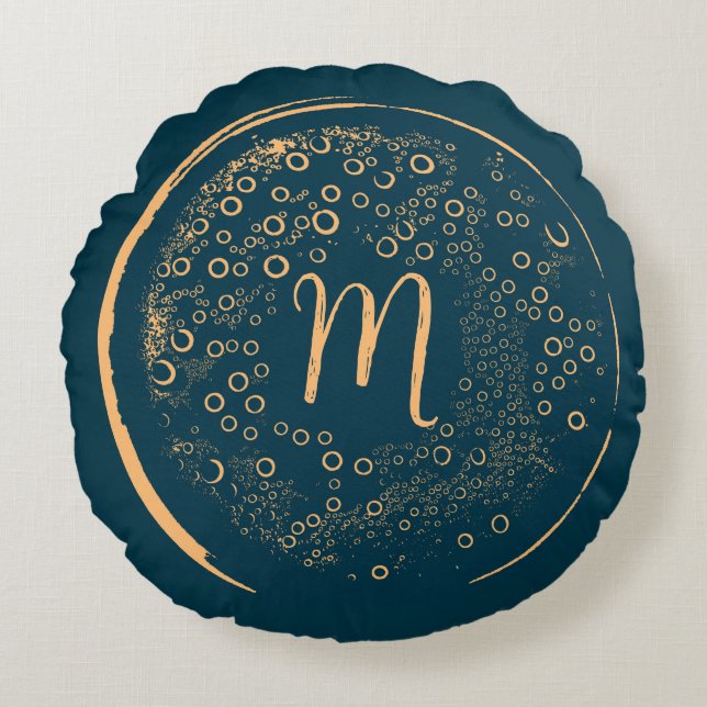 Abstract Art - Personalizable  Round Pillow (Front)