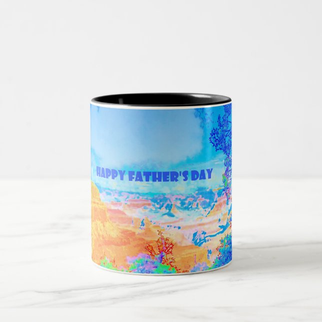 Abstract Art Personalized Mug for Father's Day (Center)