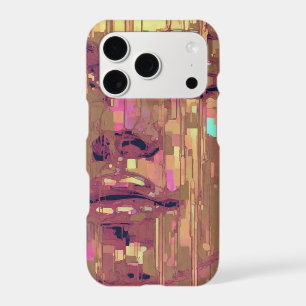 Abstract art phone case with feminine artwork