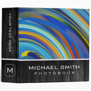 Abstract Art Photo Books Wood Look #29 Binder