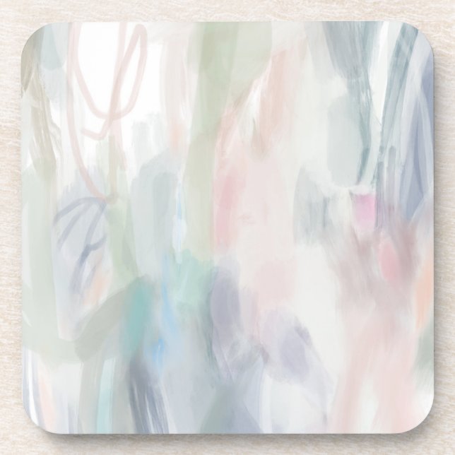 Abstract Art Plastic Coaster Set (Front)