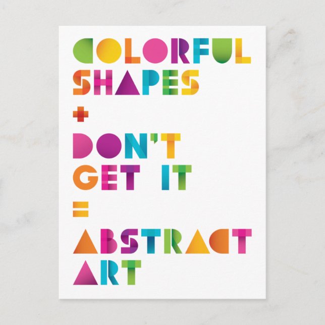 Abstract Art Postcard (Front)