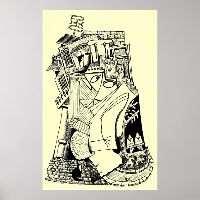 abstract art poster (Front)