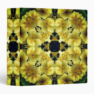 Abstract Art Primrose Flowers Nature  Binder