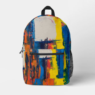 Abstract Art Printed Backpack