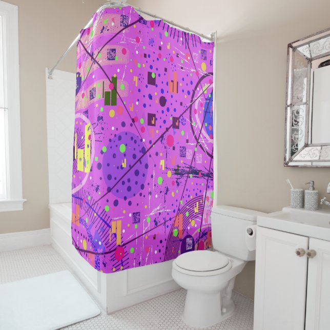 Abstract Art: Purple Glitch (In Situ)