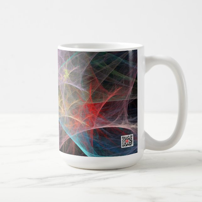 Abstract Art Rainbow Ice Coffee Mug (Right)