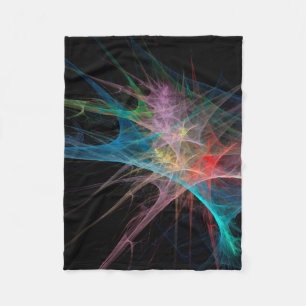 Abstract Art Rainbow Ice Fleece Blanket