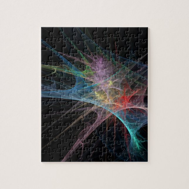 Abstract Art Rainbow Ice Jigsaw Puzzle (Vertical)
