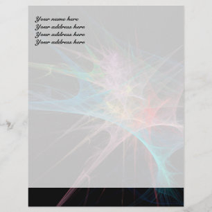 Abstract Art Rainbow Ice Letterhead