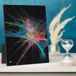Abstract Art Rainbow Ice Plaque