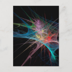 Abstract Art Rainbow Ice Postcard