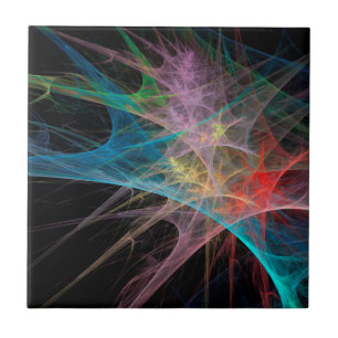 Abstract Art Rainbow Ice Tile