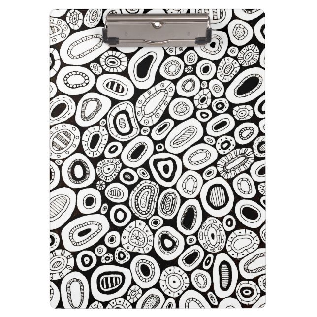Abstract Art Random Blobby Shapes Clipboard (Front)