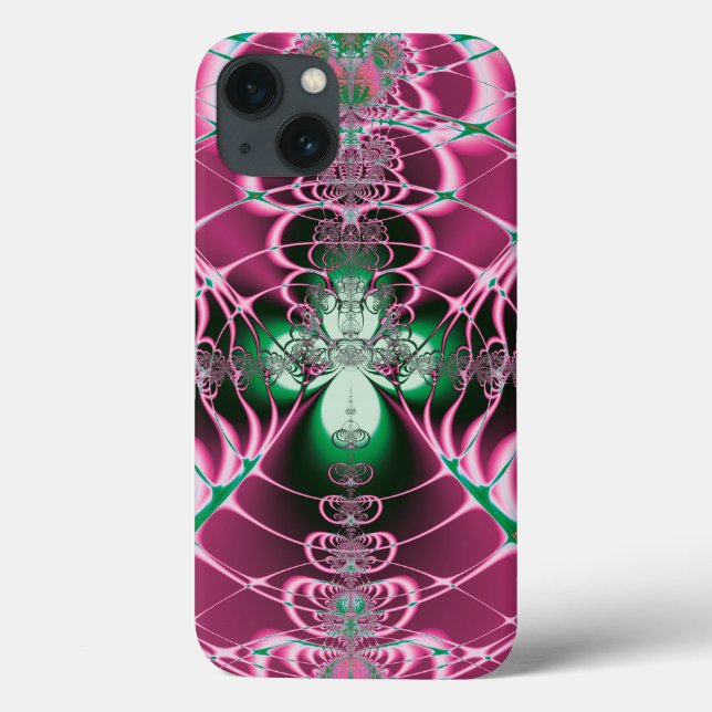 Abstract Art Red Flower Case-Mate iPhone Case (Back)