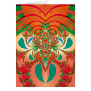 Abstract Art Red Owl