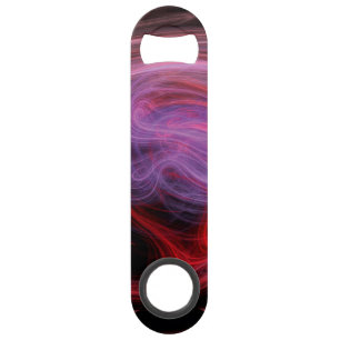 Abstract Art Red Wave Bar Key