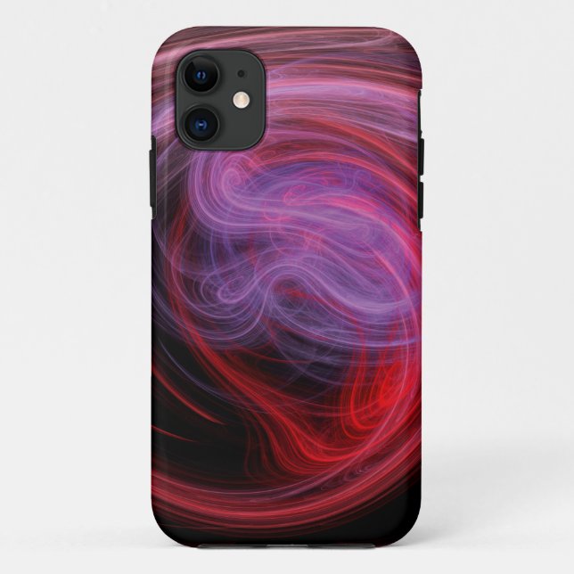 Abstract Art Red Wave Case-Mate iPhone Case (Back)