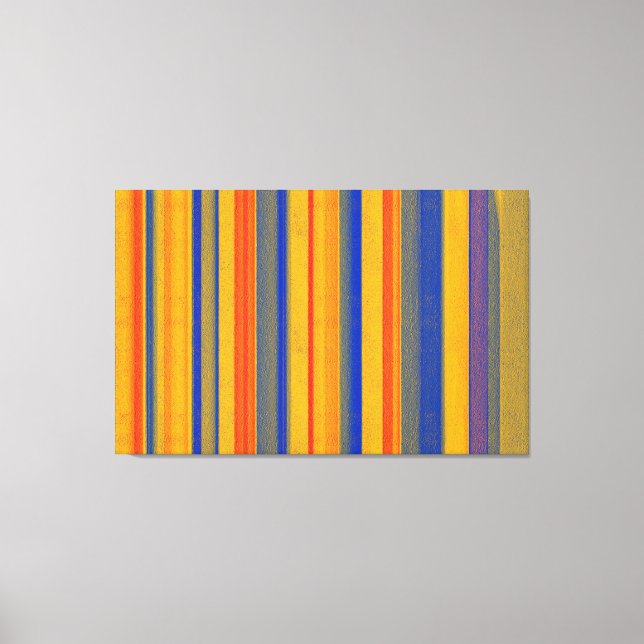 Abstract Art | Retro Stripes 2 Canvas Print (Front)