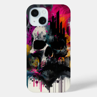abstract art shell iPhone 15 case