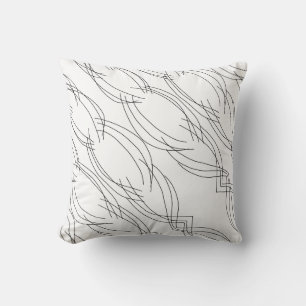 Abstract Art Sketch Cushion Throw Pillow