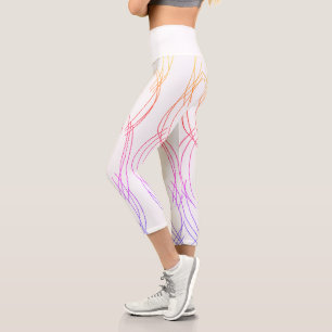 Abstract Art Sketch Lines Curves Leggings