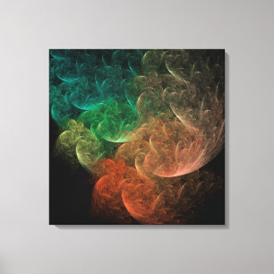 Abstract Art Space Bird Canvas Print