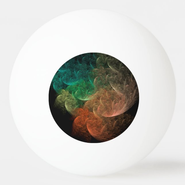 Abstract Art Space Bird Ping Pong Ball (Front)