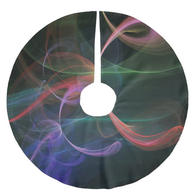Abstract Art Space Brushed Polyester Tree Skirt (Front)