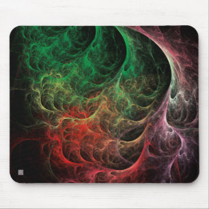 Abstract Art Space Fire Mouse Pad