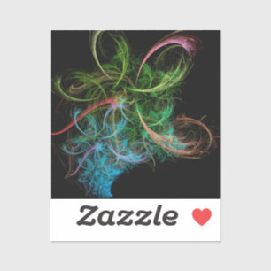 Abstract Art Space Flowers