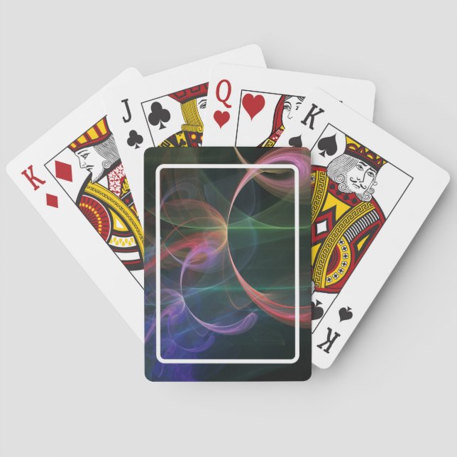 Abstract Art Space Playing Cards (Back)
