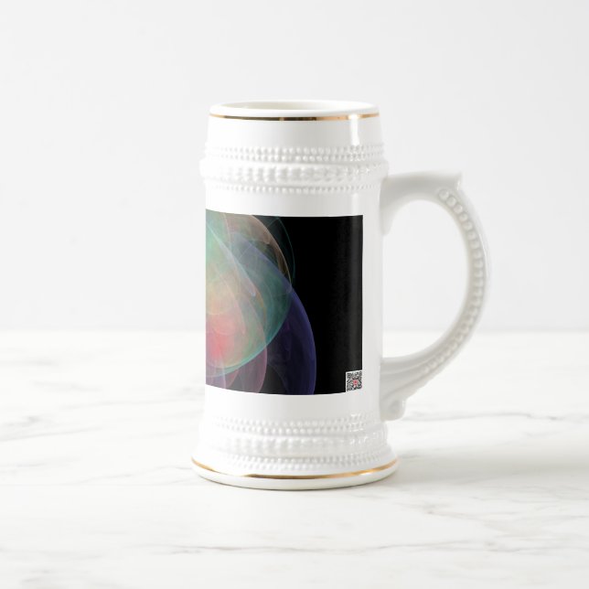 Abstract Art Space Shell Beer Stein (Right)