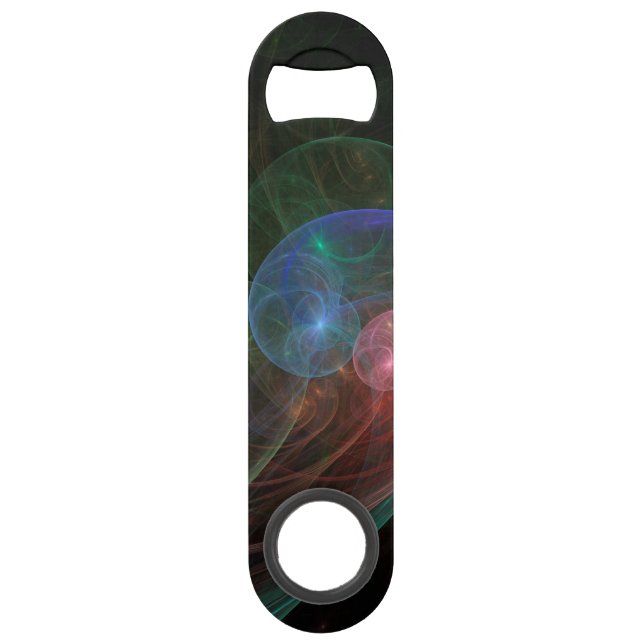 Abstract Art Space Wave Speed Bottle Opener (Front)